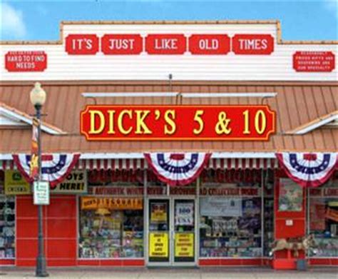 Dick's five and dime - In Branson Landing, a 1.5 mile long lifestyle center on the shore of Lake Taneycomo, our store serves the needs of tourists, tenants, visitors and local workers. We are located next to the Bass Pro Shop and marina. 
